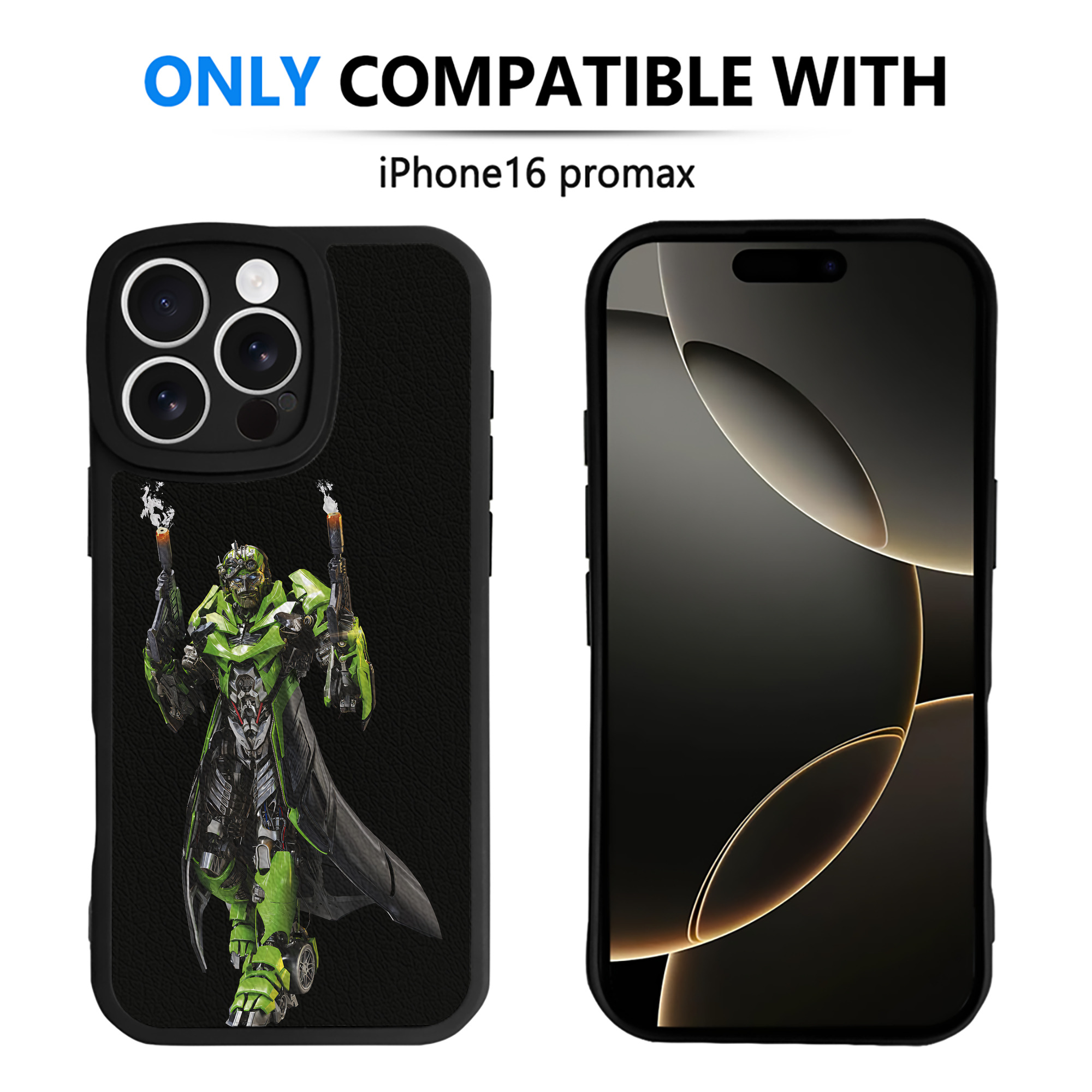 （画像用） Transformers トランスフォーマー 【iPhone 16シリーズ対応】シリコンスマホケース（レザー調） 材質：シリコン